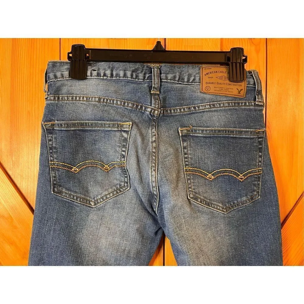 AMERICAN EAGLE OUTFITTERS 28x28 Core Flex Skinny Men Denim Blue Jean (1812)